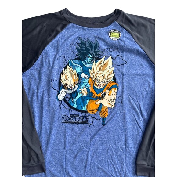 DRAGONBALL Z The Movie Boys Glow in The Dark Long Sleeve Shirt Size XL NEW NWOT - Picture 6 of 7